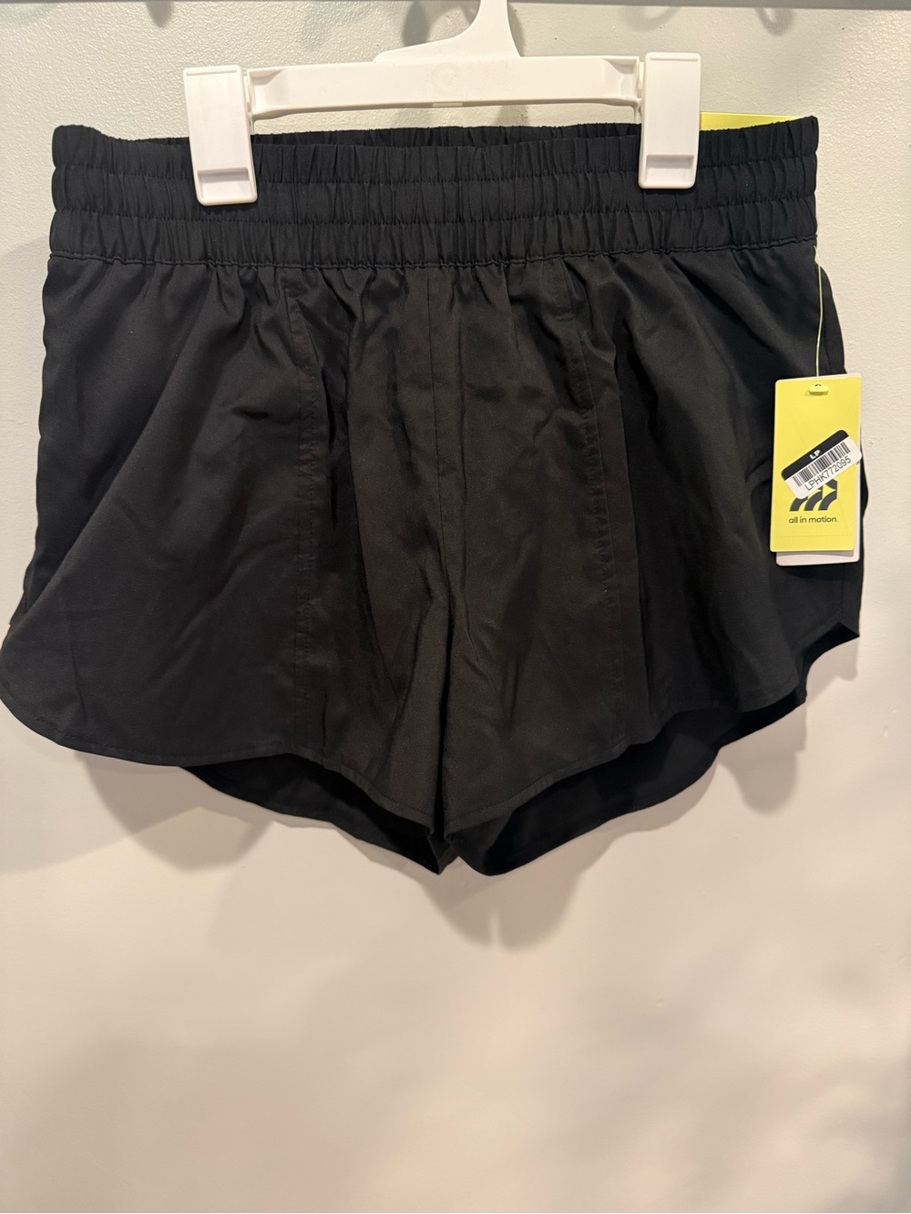 all in motion Black Athletic Running Shorts with Elastic Waistband
